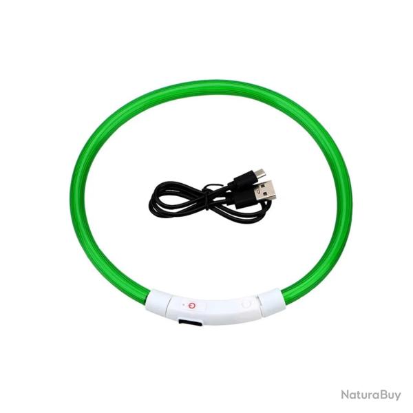 ENCH�RE 1� ! COLLIER IMPERM�ABLE LUMINEUX R�GLABLE VERT