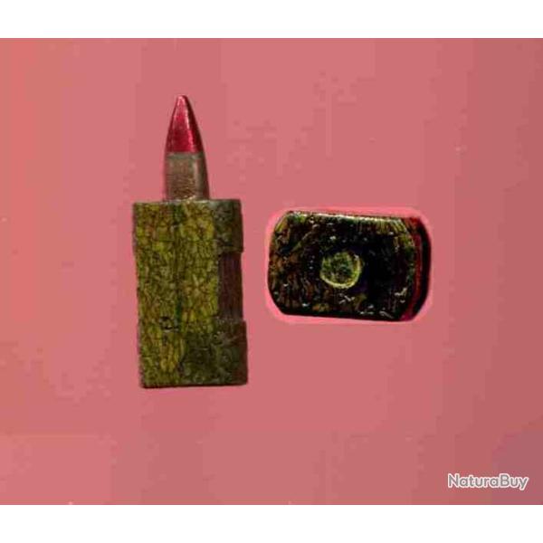 4.9 x 21 Caseless E1.1 - cartouche des essais du fusil G11 Allemand - tra�ante pointe rouge