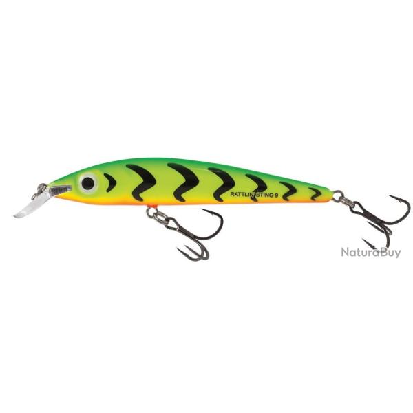 Poisson Nageur Salmo Rattlin Sting Floating 9cm GT - Green Tiger