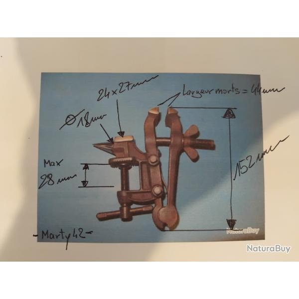 Etau � agraphe avec enclume