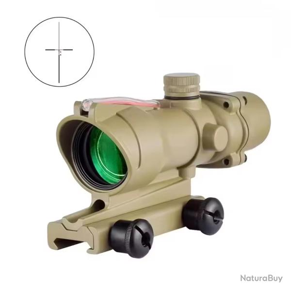 Lunette de Vis�e ACOG Type TA31 4x32 - Chasse - Airsoft - R�ticule Lumineux Red Cross Fibre Optique