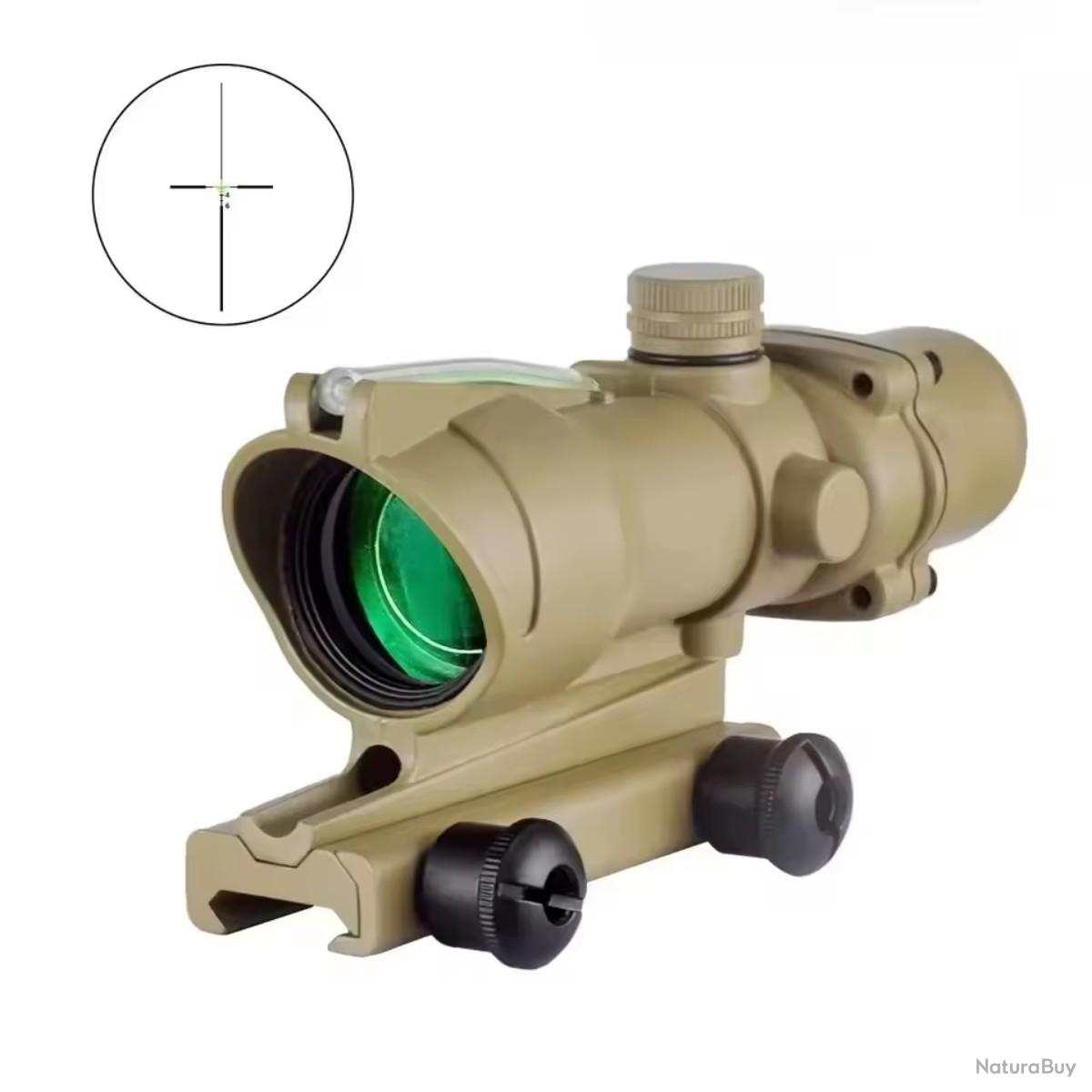 Lunette Tactique M1 6-24X60 Objectif Airsoft Chasse Fusil Optique PCP Visee Rouge Rail 20mm Item 12768725