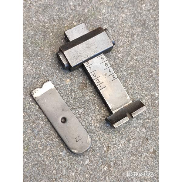 Hausse + curseur + lame ressort pour Mosin Nagant 44 ou 38