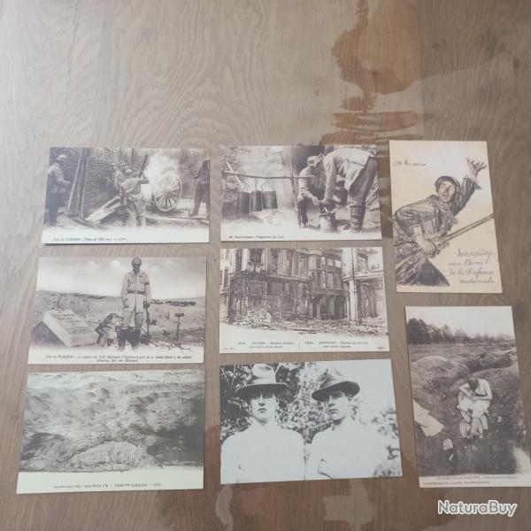 lot 1  8 cartes postales militaires 14-18