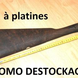 crosse fusil platines tr&eacute;s beau bois &eacute;cusson plaque corne - VENDU PAR JEPERCUTE (D25D320)