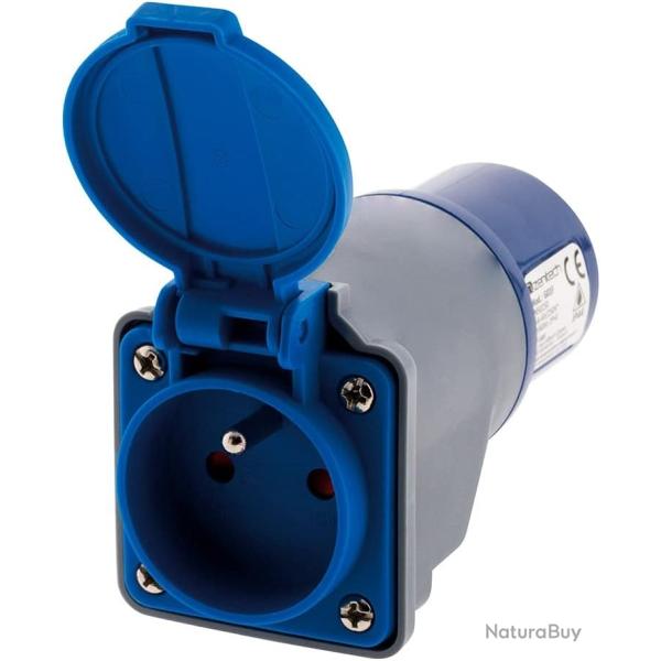 Adaptateur compact sans c�ble femelle 16A 2P+T en m�le CEE17 pour camping