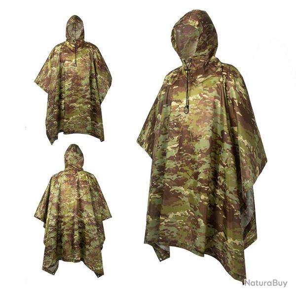 Poncho militaire - camouflage multicam tropical/jungle - LIVRAISON GRATUITE
