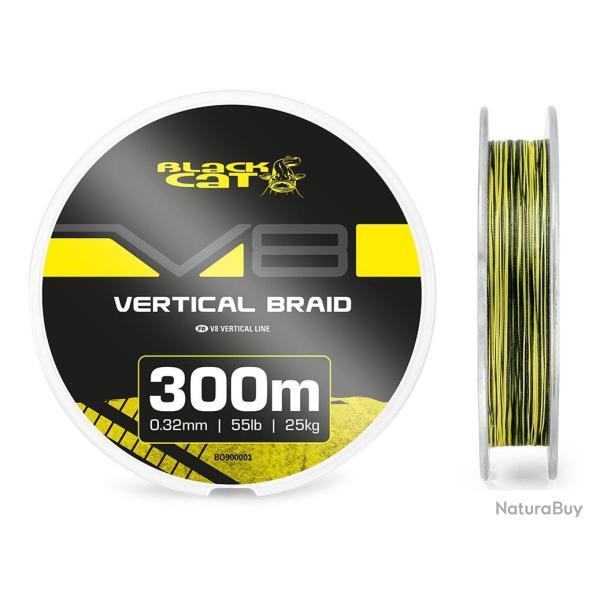 TRESSE BLACK CAT V8 300M 0.32mm