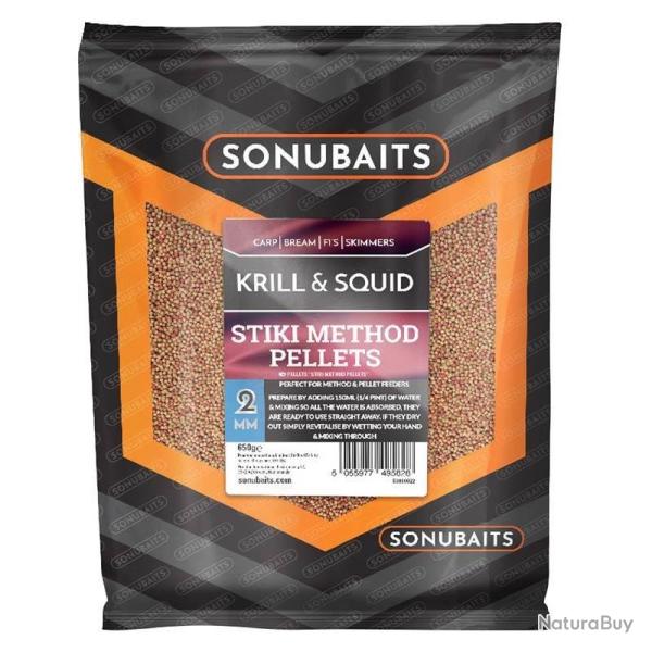 STIKI METHOD PELLETS SONUBAIT KRILL SQUID 2MM 650GR