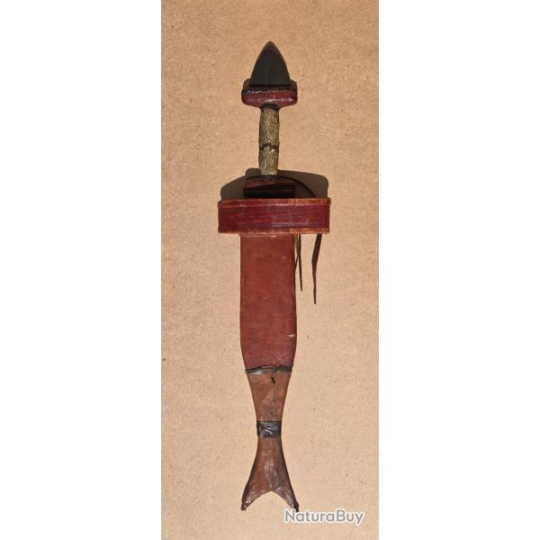 Ancien couteau afrique Nigeria 50 cm avec fourreau