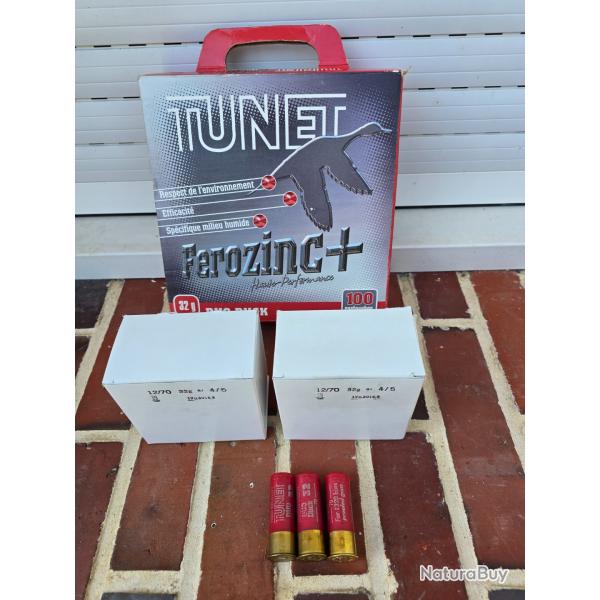 63 cartouches TUNET ferozinc calibre 12