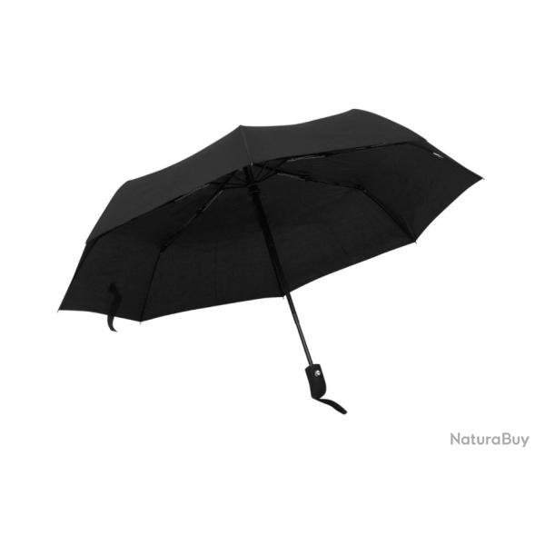 Parapluie pliable automatique noir 95 cm tissu 190T PG mtal fibre de verre pratique design