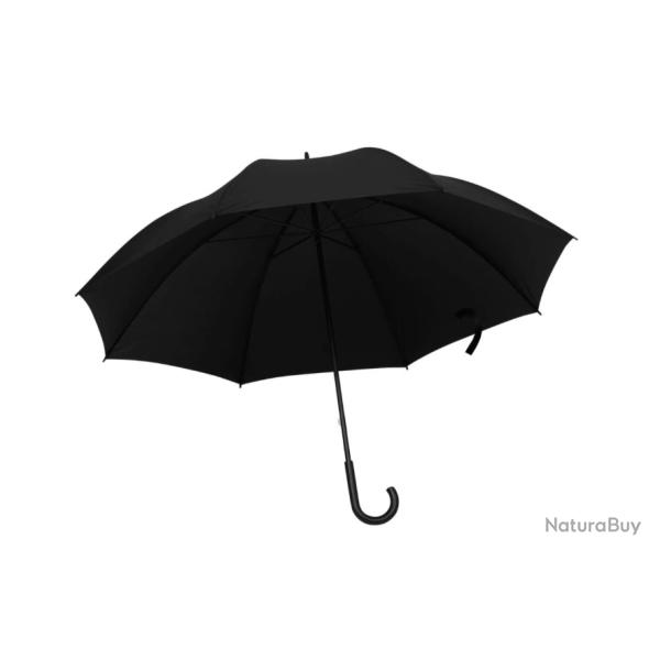 Parapluie noir 130 cm tissu r�sistant m�tal stable poign�e crochet pratique design �l�gant