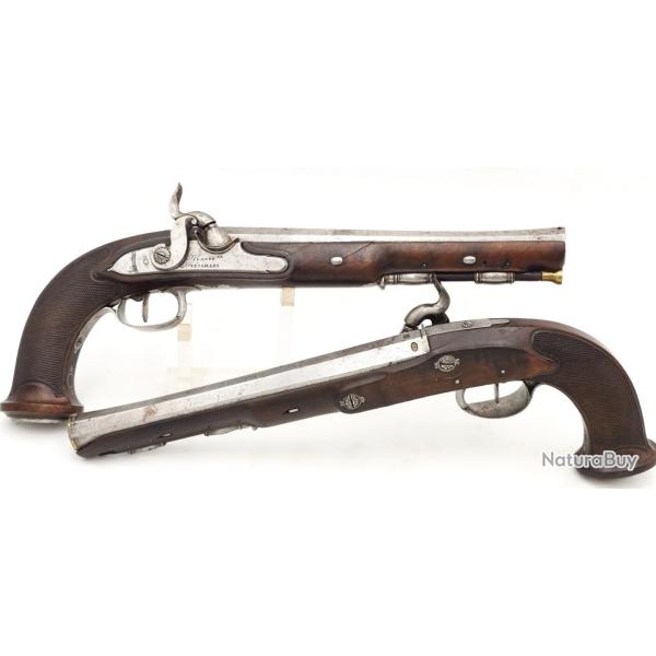 PAIRE DE PISTOLETS DE RCOMPENSE DU DIRECTOIRE EXCUTIF AU COMMANDANT FREDERIC LOUIS TRAWITZ (1771 -