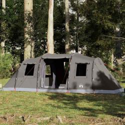 Tente familiale tunnel 6 personnes marron imperm&eacute;able