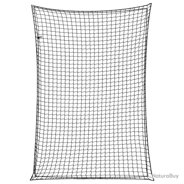Filet pour remorque avec corde �lastique noir 5x3,5 m PP