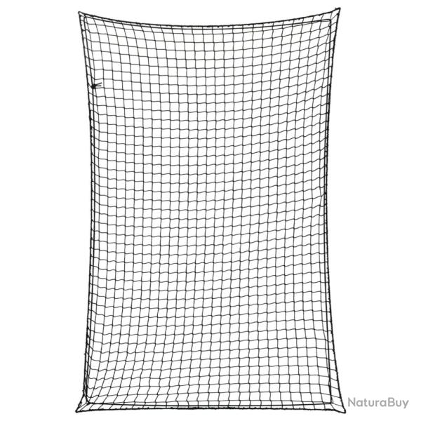 Filet pour remorque avec corde �lastique noir 3x2 m PP