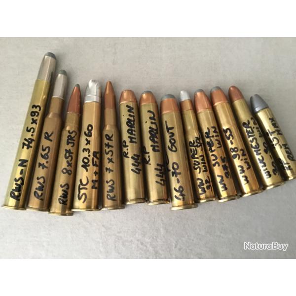 Lot munitions pour collection en TBE