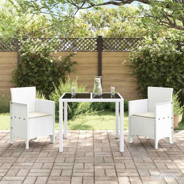 Chaises de Jardin 2 pcs Blanc 53 x 49 x 85 cm Plastique