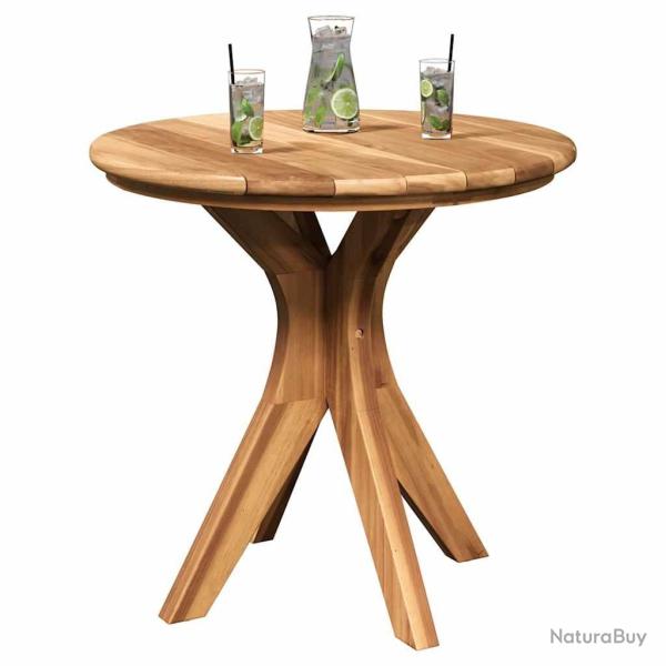 Table Basse de Jardin �55x51 cm Bois Massif de Teck