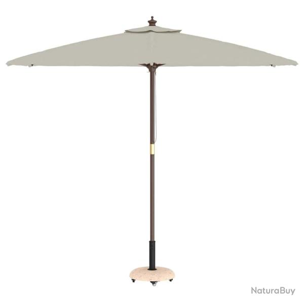 Base de parasol  roulettes pour poteaux de 37/42/52/58mm en bton jaune.