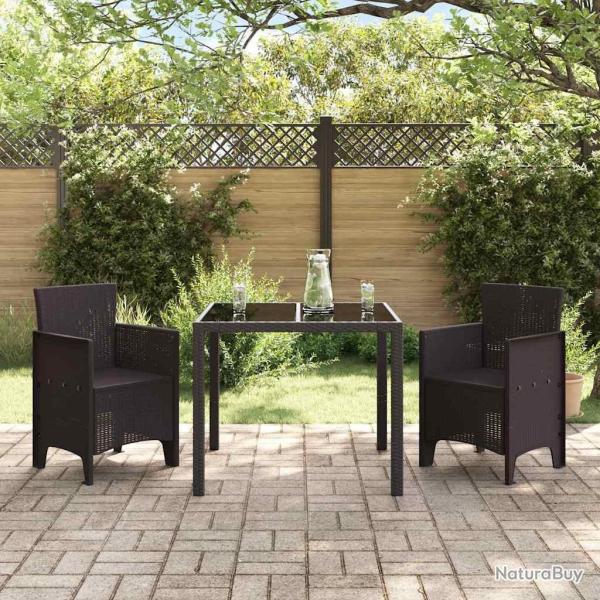 Chaises de jardin 2 pcs Marron 53 x 49 x 85 cm