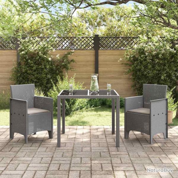 Chaises de Jardin 2 pcs Gris clair 53 x 49 x 85 cm Plastique