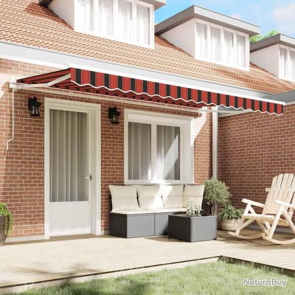 Tissu de remplacement pour auvent pour cadre 4x2 m ray multicolore