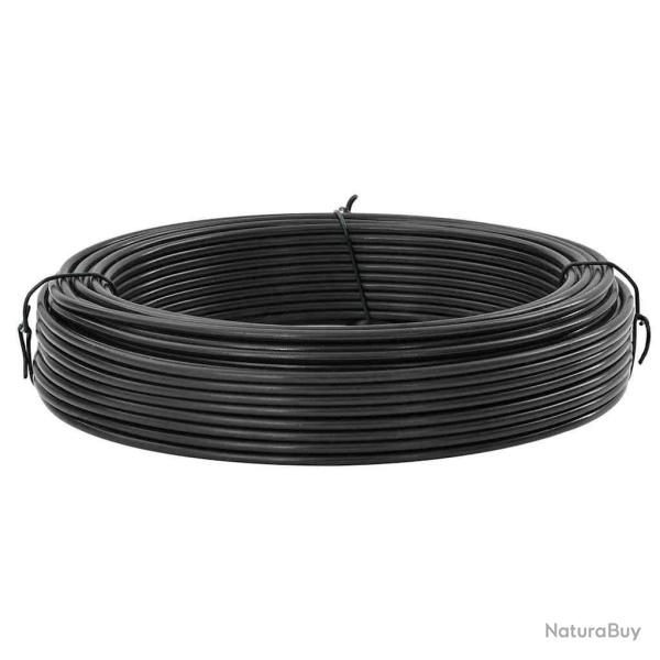 Fil de clture Anthracite 33 m Acier recouvert de PVC