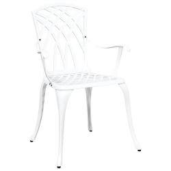 Chaise de jardin 2 pcs Blanc 53 x 51 x 88,5cm Aluminium