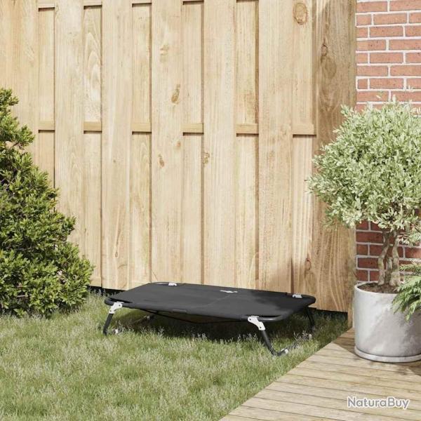 Lit pour chien pliable Noir ML Tissu Oxford et acier