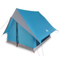 Tente de camping A-Frame 3 places bleue &eacute;tanche