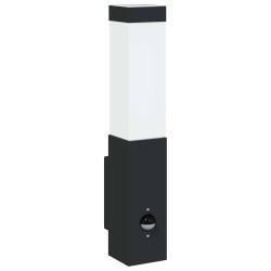 Luminaires Muraux D'ext&eacute;rieur Avec Capteur 2 pi&egrave;ces Acier Inoxydable Noir IP44