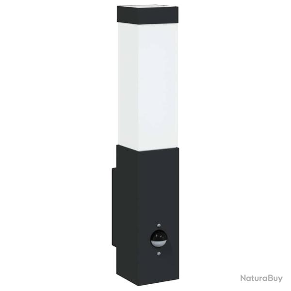 Luminaires Muraux D'ext�rieur Avec Capteur 2 pi�ces Acier Inoxydable Noir IP44
