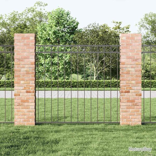 Panneau de cl�ture gris 1,7 x 1,2 m en acier