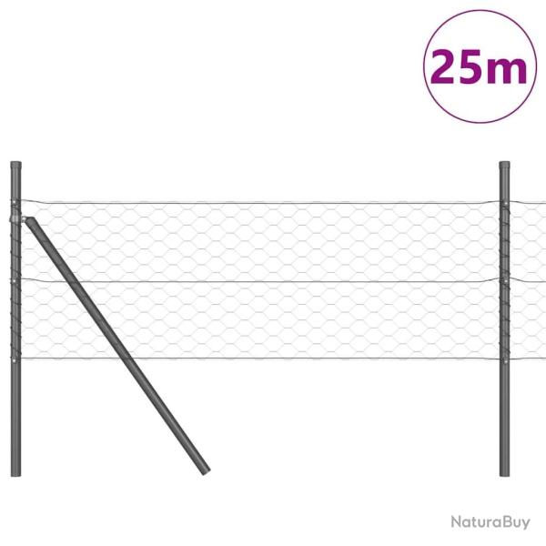 Ensemble de Cl�ture 2 Pi�ces Gris M�tal Grand Durable