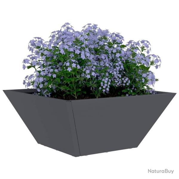 Bol jardini�re anthracite 35x35x15 cm en acier