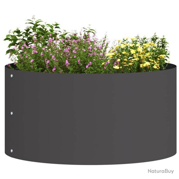 Pots de fleurs en plastique noir Noir Plastique Moyen Solide