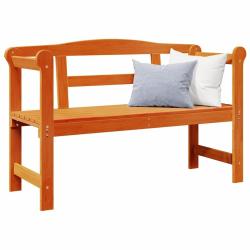 Banc ext&eacute;rieur Marron 119 x 44 x 76 cm Bois de pin massif