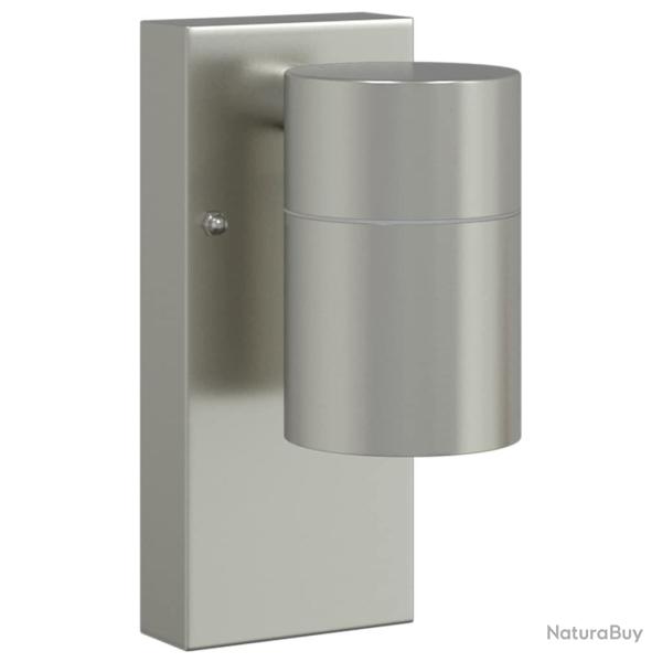 Lampes murales d'ext�rieur 2 pcs Acier inoxydable Argent IP44