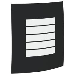 Appliques murales 2 pcs Acier inoxydable noir IP44