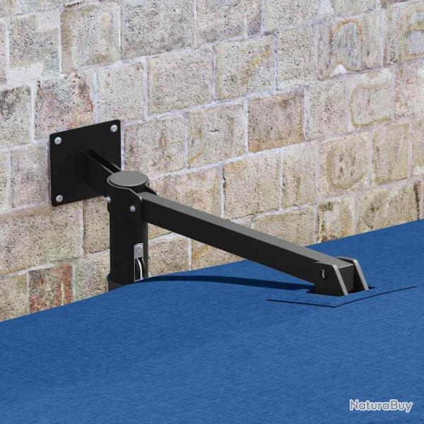 Parasol de jardin mural bleu azur 247 cm