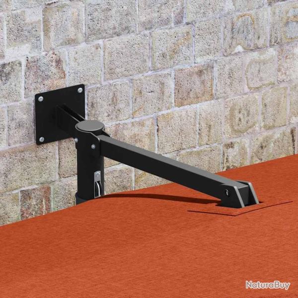 Parasol de jardin mural terracotta 247 cm