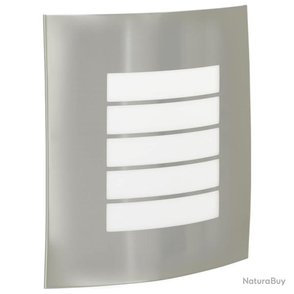 Appliques Murales Ext�rieures 2 pcs Argent Acier Inoxydable IP44
