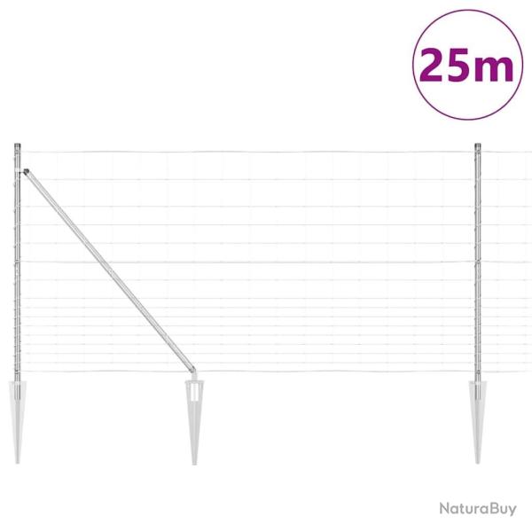 Cl�ture de champ 1,2 x 25 m en acier galvanis�