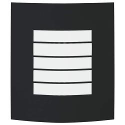 Applique Murale Ext&eacute;rieure 2 pcs Acier Inoxydable Noir IP44