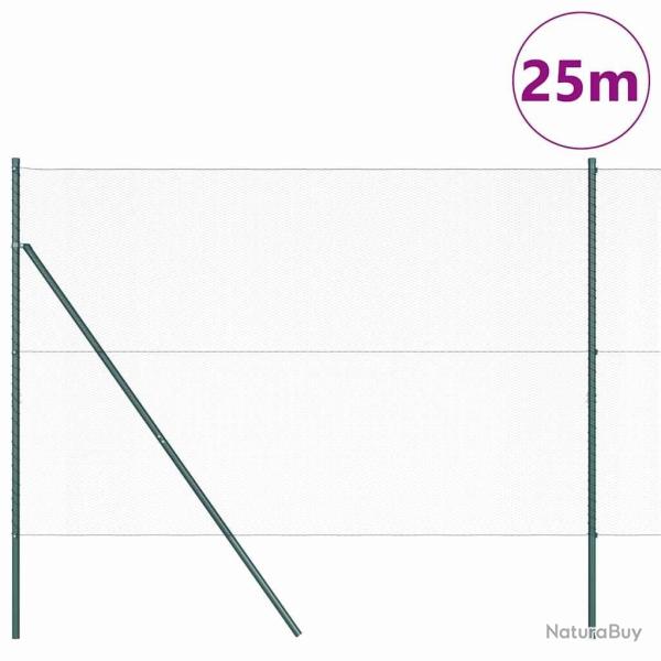 Ensemble de Cl�ture Duo Vert M�tal 25 x 1,5 m Durable