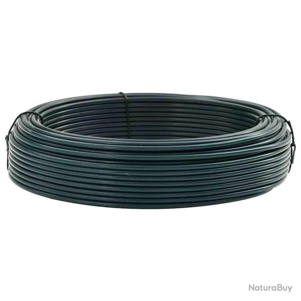 Fil de clture Vert 25 m Acier recouvert de PVC
