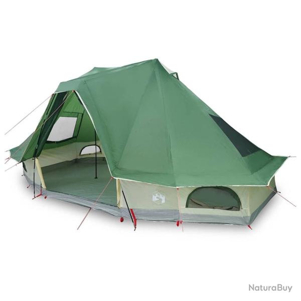 Tente de famille Tipi verte pour 6 personnes, imperm�able