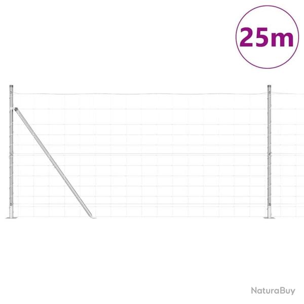 Cl�ture de jardin 1,2 x 25 m en acier galvanis�